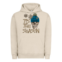 Pigment French Oak skull tis the season winter Urban Hoodie - FaDigitalArtStudio