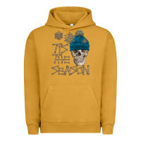 Pigment Peanut Butter skull tis the season winter Urban Hoodie - FaDigitalArtStudio