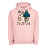 Pigment Salmon skull tis the season winter Urban Hoodie - FaDigitalArtStudio