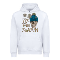 White skull tis the season winter Urban Hoodie - FaDigitalArtStudio