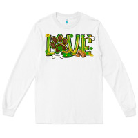 White St. Patrick's Day love dog paw Long Sleeve Tee - BundleAndBundleShop