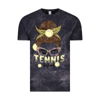 Cloud Black tennis mom Vintage Tee - MaliasSmallBusiness