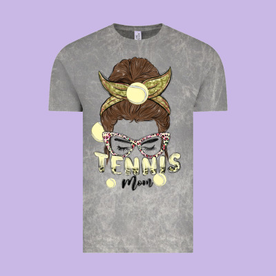 Tennis Mom Vintage Tee Designed By Maliassmallbusiness