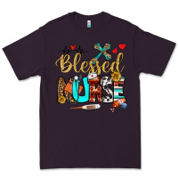 Plum blessed nurse Premium Tee - BundleAndBundleShop