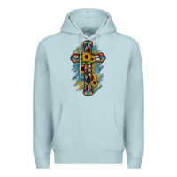 Blue Mist cross Premium Hoodie - JahusDesignShop