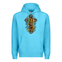 Ocean Blue cross Premium Hoodie - JahusDesignShop