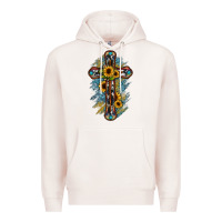 Pale Pink cross Premium Hoodie - JahusDesignShop