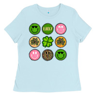 Baby Blue st patrick s day Ladies Tee - Artiststas