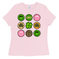 Bubblegum Pink st patrick s day Ladies Tee - Artiststas