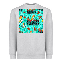Heather Grey Hot Mom Summer Digital Paper Heavyweight Sweatshirt - BundleAndBundleShop