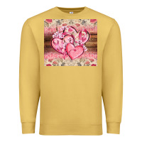 Antique Gold cancer hearts Premium Sweatshirt - CowGirlArtShop