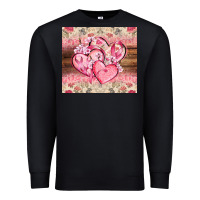 Black cancer hearts Premium Sweatshirt - CowGirlArtShop