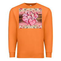 Carrot cancer hearts Premium Sweatshirt - CowGirlArtShop