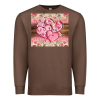 Chestnut cancer hearts Premium Sweatshirt - CowGirlArtShop
