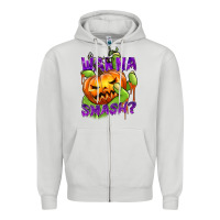 Dove Grey Wanna Smash? Zipper Hoodie - texasbilliewilder