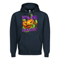 Navy Wanna Smash? Zipper Hoodie - texasbilliewilder