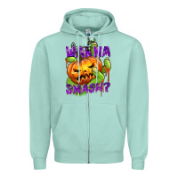 Seafoam Wanna Smash? Zipper Hoodie - texasbilliewilder