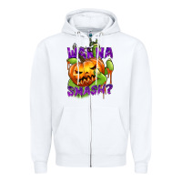 White Wanna Smash? Zipper Hoodie - texasbilliewilder
