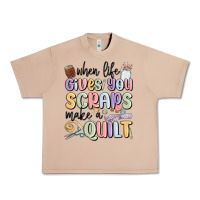 Burro when life gives you scraps make a quilt Urban Heavy Tee - MaliasSmallBusiness