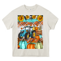 Cream fall farm tractor air freshener Heavy Core Tee - Artiststas