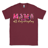 Burgundy mama all day everyday Classic Tee - NancyCooperArtShop