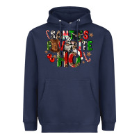 Navy santas favorite ho Heavyweight Hoodie - CowGirlArtShop