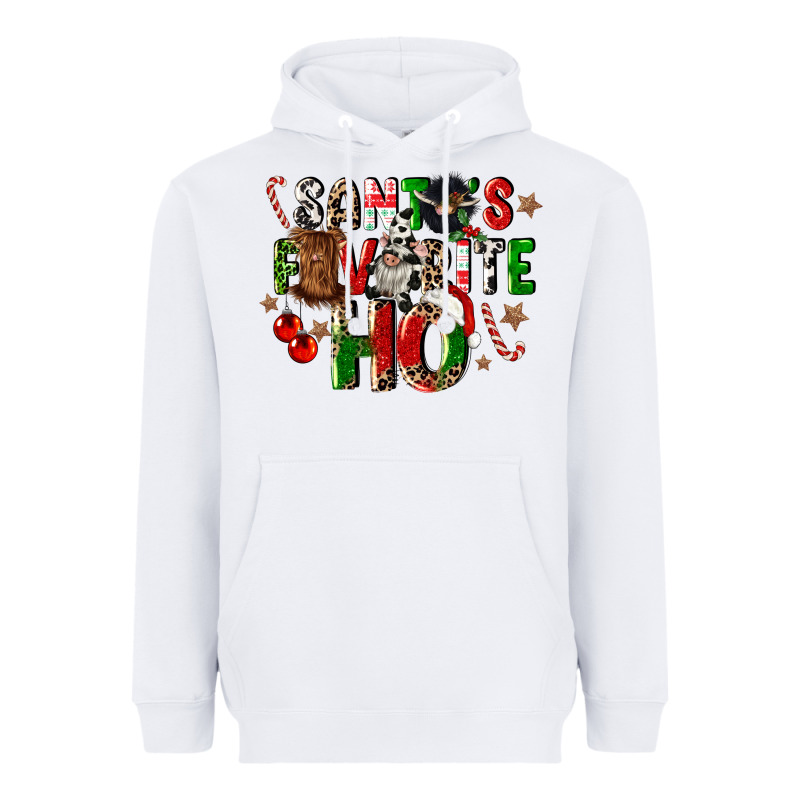 Santas Favorite Ho Heavyweight Hoodie by CowGirlArtShop | Teevron
