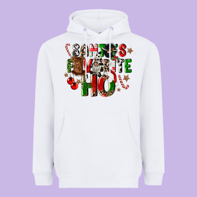 Santas Favorite Ho Heavyweight Hoodie Designed By Cowgirlartshop