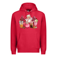 Cardinal pink christmas pink tree santa coffe cups Premium Hoodie - CowGirlArtShop