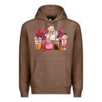 Chestnut pink christmas pink tree santa coffe cups Premium Hoodie - CowGirlArtShop