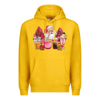 Lemon pink christmas pink tree santa coffe cups Premium Hoodie - CowGirlArtShop
