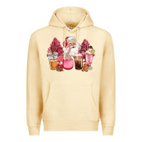 Pina Colada pink christmas pink tree santa coffe cups Premium Hoodie - CowGirlArtShop