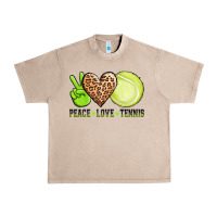 French Oak peace love tennis Urban Heavy Tee - AdoDesignShop
