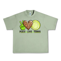 Oil Green peace love tennis Urban Heavy Tee - AdoDesignShop