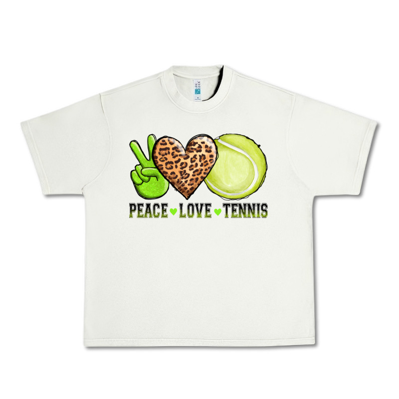 Peace Love Tennis Urban Heavy Tee by AdoDesignShop | Teevron
