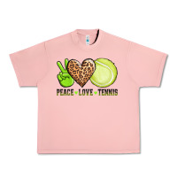 Salmon peace love tennis Urban Heavy Tee - AdoDesignShop