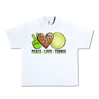 White peace love tennis Urban Heavy Tee - AdoDesignShop