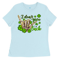 Baby Blue i don t give a luck Ladies Tee - Artiststas
