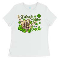 White i don t give a luck Ladies Tee - Artiststas