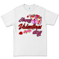 White happy valentines day Premium Tee - AdoDesignShop
