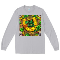 Moon Dust St. Patricks good luck with cow digital paper Long Sleeve Tee - BundleAndBundleShop
