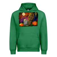 Emerald headstone and coffin background Urban Hoodie - BundleAndBundleShop