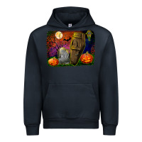 Navy headstone and coffin background Urban Hoodie - BundleAndBundleShop