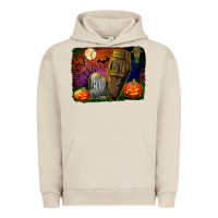 Pigment French Oak headstone and coffin background Urban Hoodie - BundleAndBundleShop
