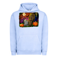 Pigment Grape Ice headstone and coffin background Urban Hoodie - BundleAndBundleShop