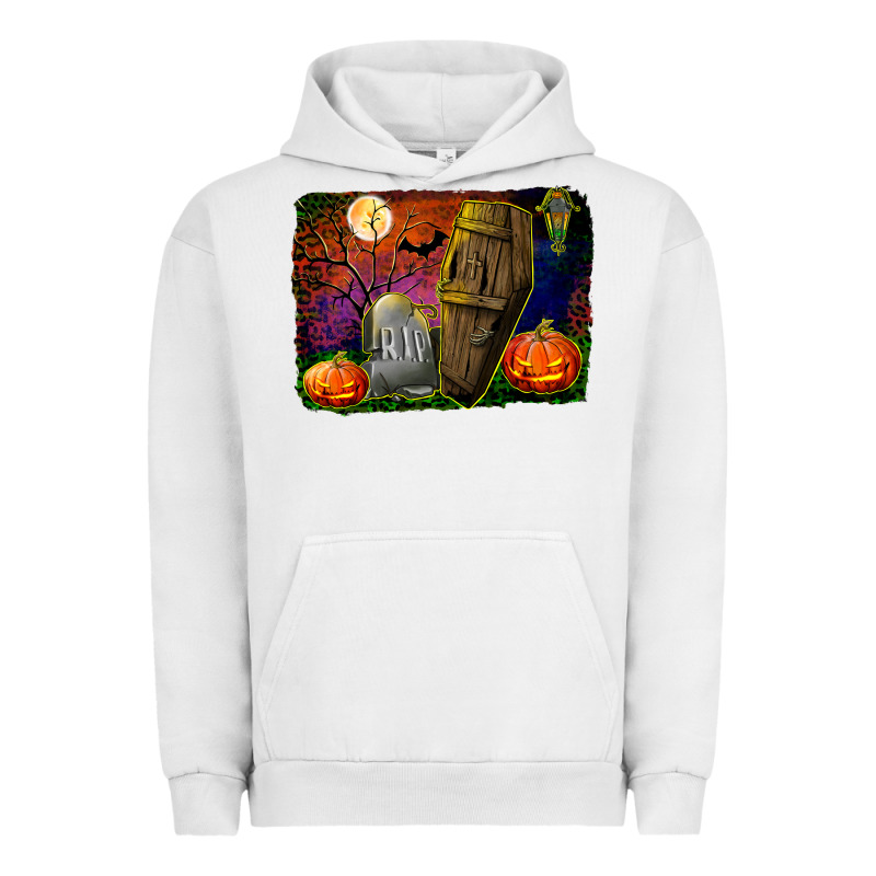Headstone And Coffin Background Urban Hoodie by BundleAndBundleShop | Teevron