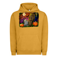 Pigment Peanut Butter headstone and coffin background Urban Hoodie - BundleAndBundleShop