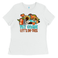 White 1 st grade let's do this Ladies Tee - JahusDesignShop