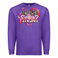 Purple brave and strong cancer awareness Premium Sweatshirt - CowGirlArtShop