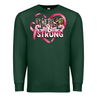 Sports Green brave and strong cancer awareness Premium Sweatshirt - CowGirlArtShop
